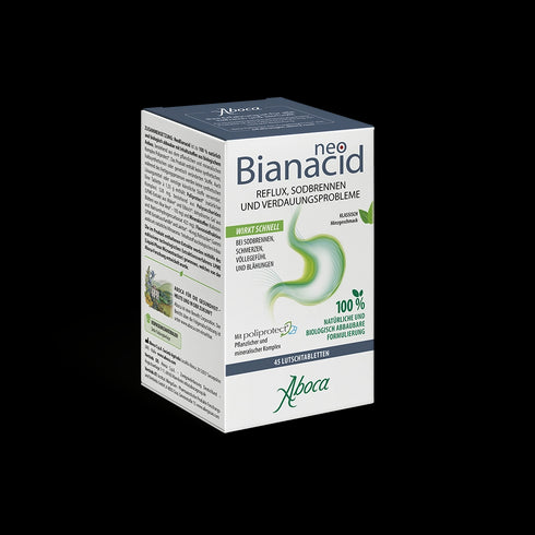 Eine Packung Aboca NeoBianacid, 45 Tabletten