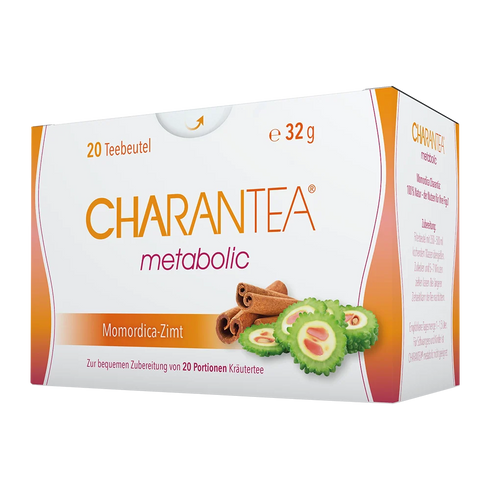 Eine Packung CHARANTEA metabolic Zimt, 20 Beutel