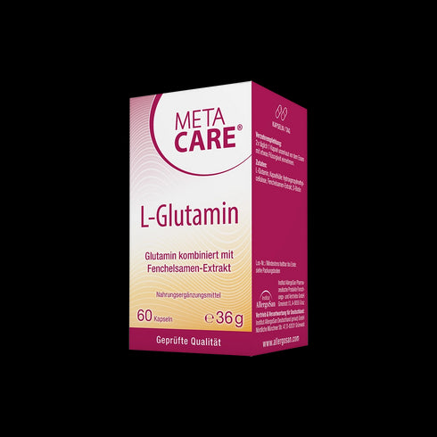 Eine Packung META-CARE L-Glutamin, 60 Kapseln
