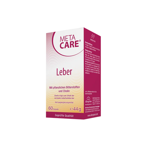 Eine Packung META-CARE Leber, 60 Kapseln