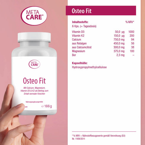 META-CARE Osteo Fit Inhaltsstoffe