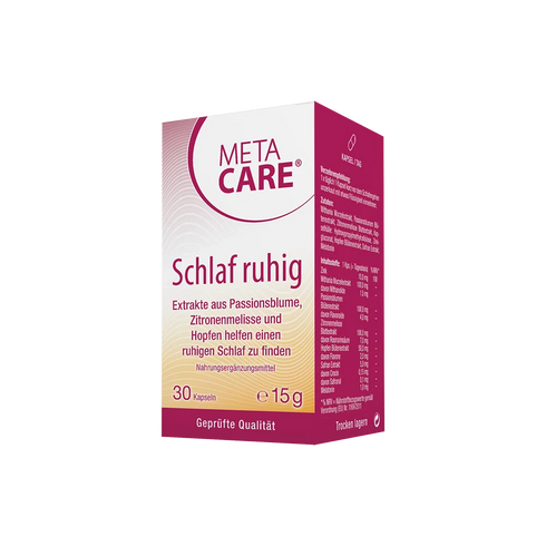 Eine Packung META-CARE Schlaf ruhig, 30 Kapseln