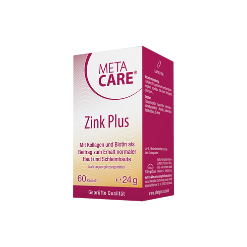 Eine Packung META-CARE Zink Plus, 60 Kapseln