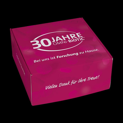 Eine OMNi-BiOTiC Jubiläumsbox