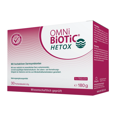 Eine Packung OMNi-BiOTiC HETOX, 30 Sachets à 6 Gramm
