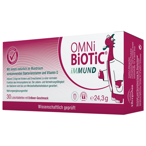 Eine Packung OMNi-BiOTiC iMMUND, 30 Lutschtabletten