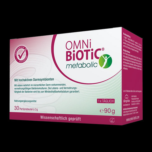 Eine Packung OMNi-BiOTiC metabolic, 30 Sachets à 3 Gramm