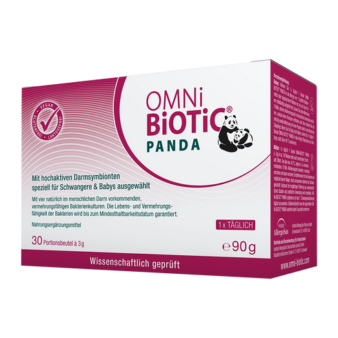 Eine Packung OMNi-BiOTiC PANDA, 30 Sachets à 3 Gramm
