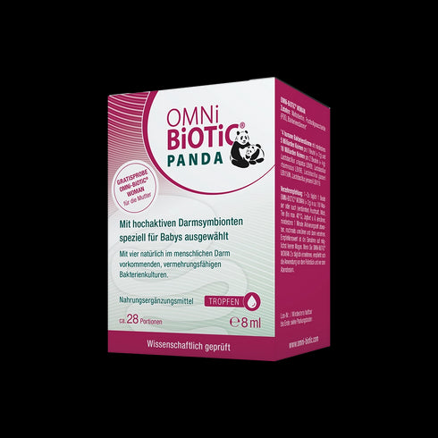 Eine Packung OMNi-BiOTiC PANDA Tropfen, 8 Milliliter