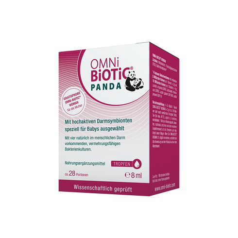 Eine Packung OMNi-BiOTiC PANDA Tropfen, 8 Milliliter