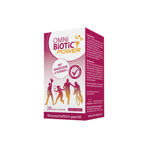 Eine Packung OMNi-BiOTiC POWER, 28 Direkt-Sticks à 1,6 Gramm