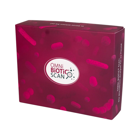 Ein OMNi-BiOTiC SCAN Set für Mikrobiomanalyse