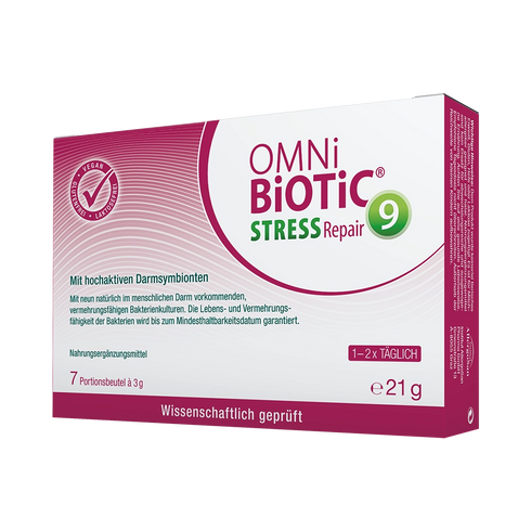 Eine Packung OMNi-BiOTiC STRESS Repair, 7 Sachets à 3 Gramm