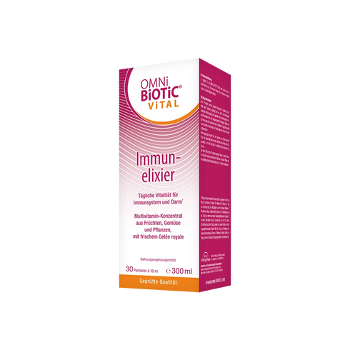 Eine Flasche OMNi-BiOTiC Vital
Immunelixier, 300 Milliliter