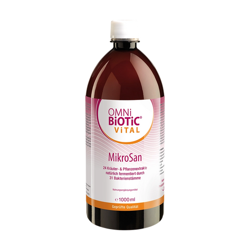 Eine Flasche OMNi-BiOTiC Vital MikroSan, 1000 Milliliter