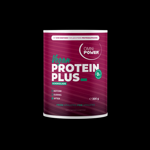 Eine Packung OMNi-POWER PROTEIN PLUS, Schokolade 300 Gramm