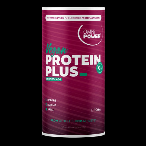 Eine Packung OMNi-POWER PROTEIN PLUS, Schokolade 900 Gramm