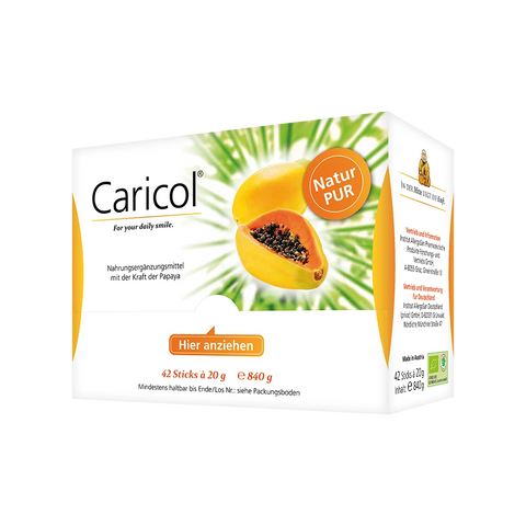 Eine Packung Caricol, 42 Sticks à 20 Gramm