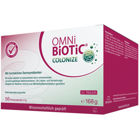 Eine Packung OMNi-BiOTiC COLONIZE, 56 Sachets à 3 Gramm