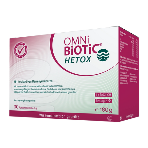 Eine Packung OMNi-BiOTiC HETOX, 30 Sachets à 6 Gramm