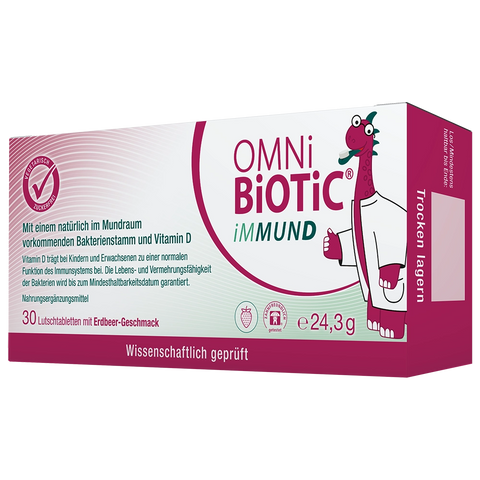 Eine Packung OMNi-BiOTiC iMMUND, 30 Lutschtabletten