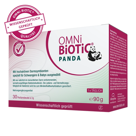 Eine Packung OMNi-BiOTiC PANDA, 30 Sachets à 3 Gramm