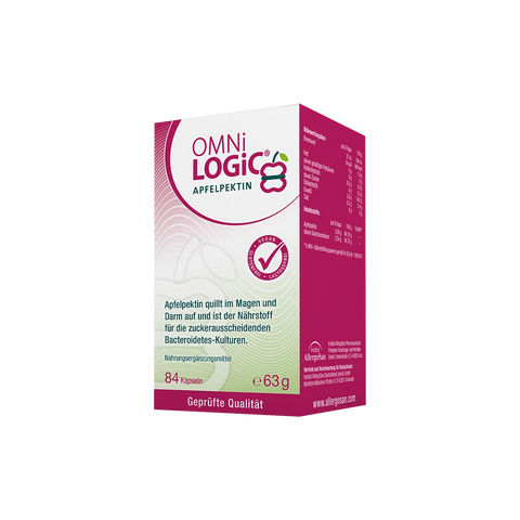 Eine Packung OMNi-LOGiC APFELPEKTIN, 84 Kapseln