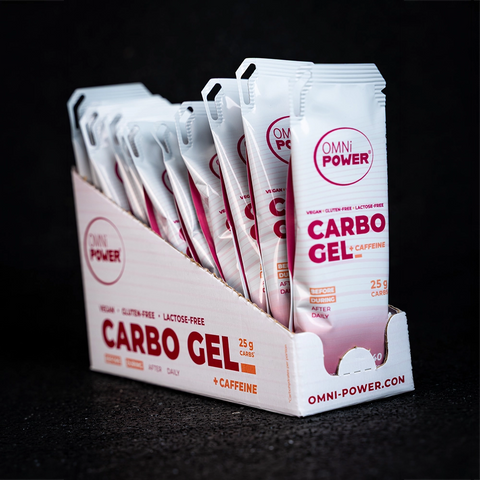 OMNi-POWER® CARBO GEL semleges ízű + koffeinnel